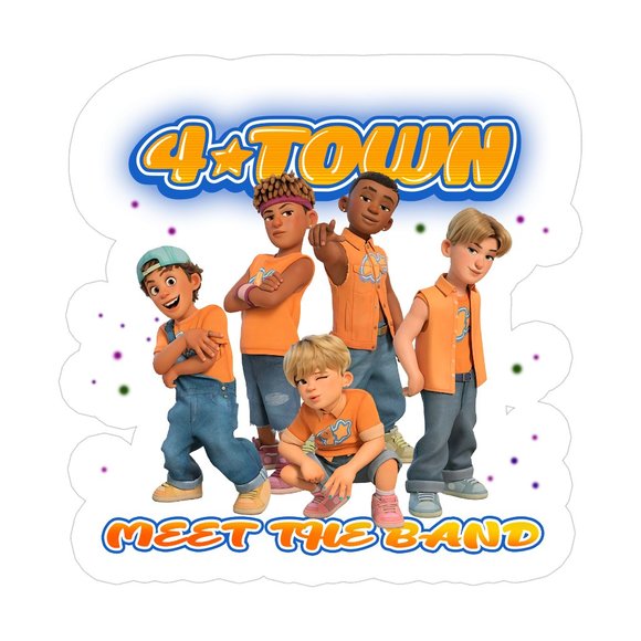4 Town Meet The Band Sticker, 4 Town Sticker, Cute Sticker - Picture 1 of 1